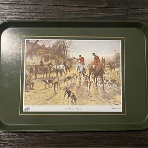 Cloverleaf England dinner tray- vintage